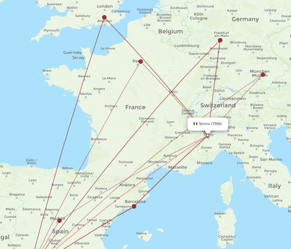 SVQ-TRN flight routes