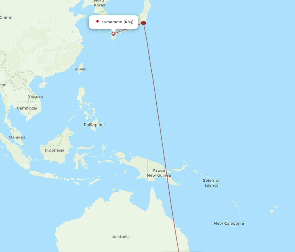 SYD-KMJ flight routes
