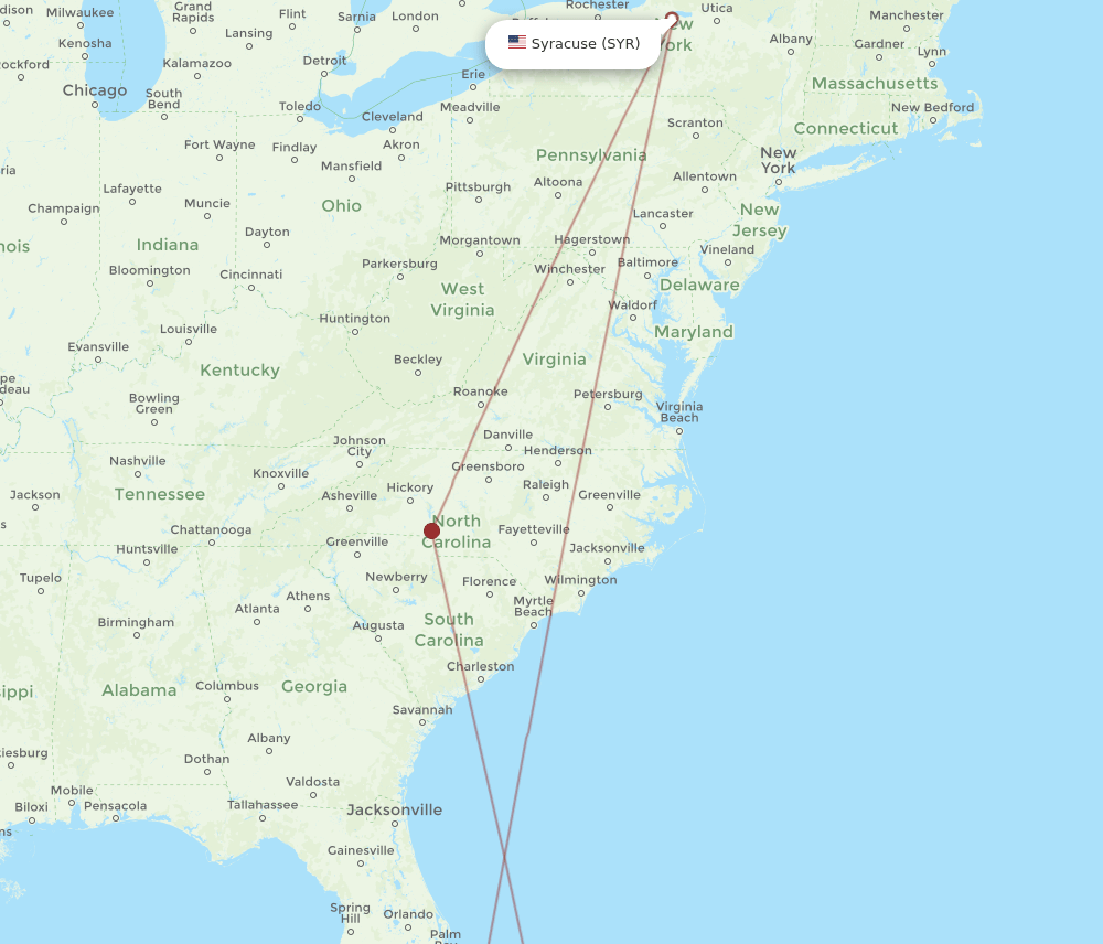 SYR-FPO flight routes