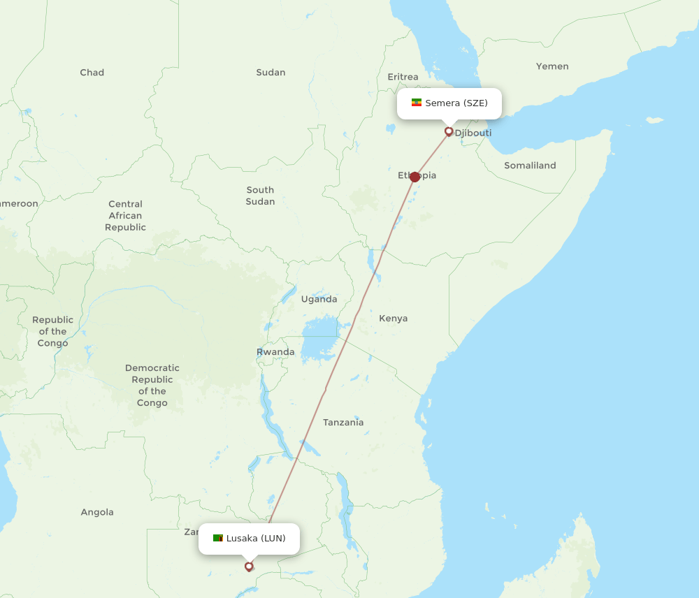 SZE-LUN flight routes