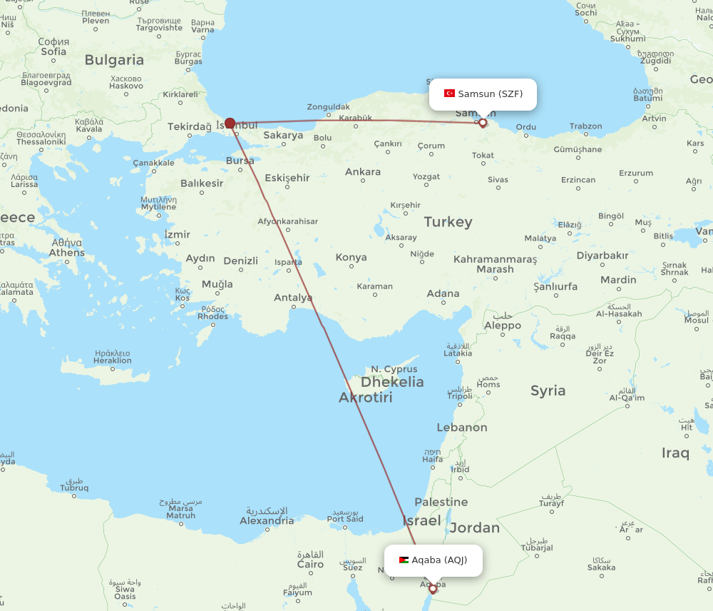 SZF-AQJ flight routes