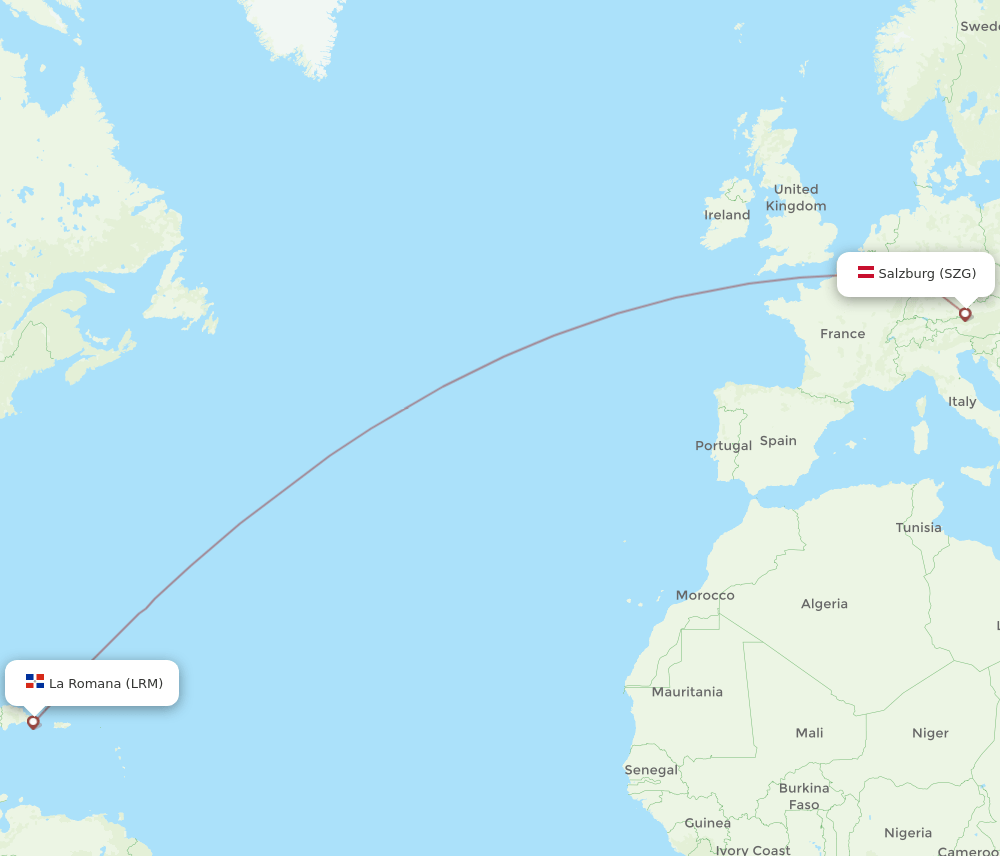 SZG-LRM flight routes