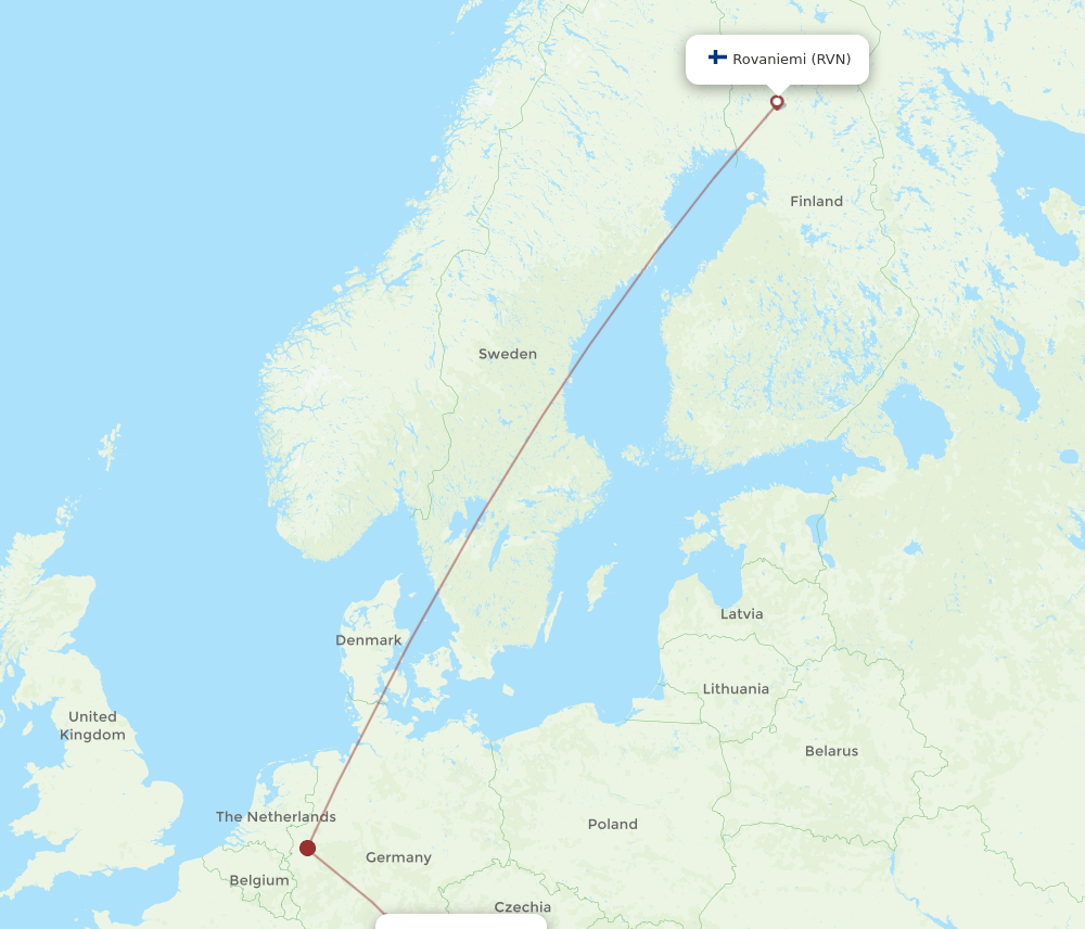 SZG-RVN flight routes