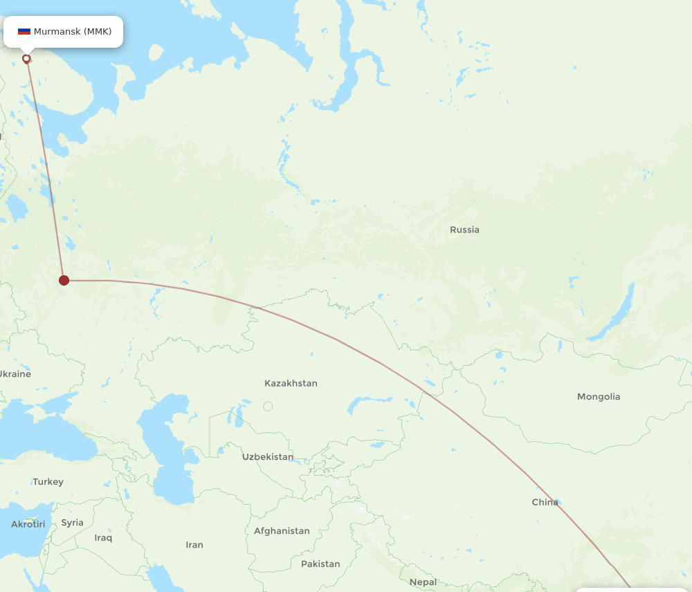 SZX-MMK flight routes