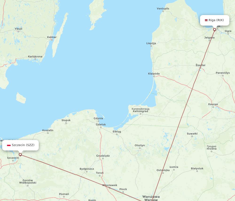SZZ-RIX flight routes