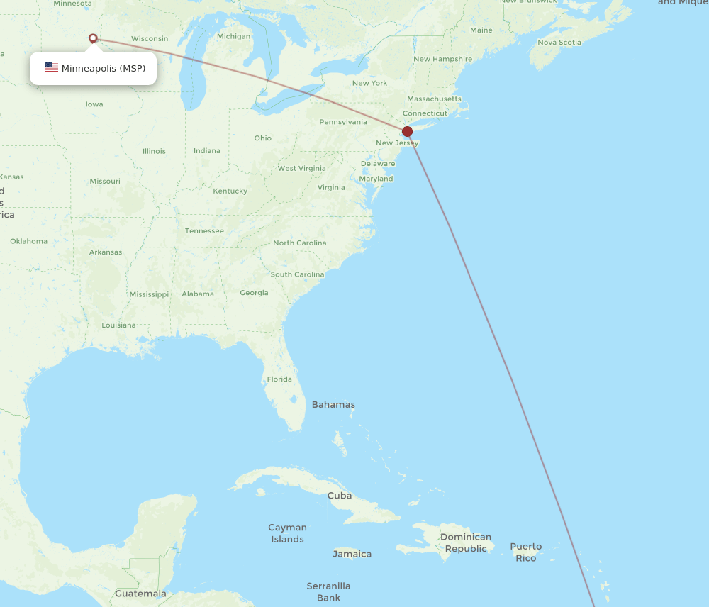 TAB-MSP flight routes