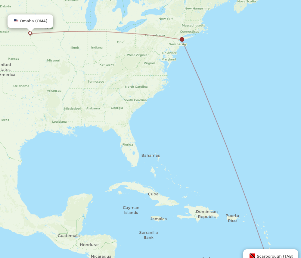 TAB-OMA flight routes