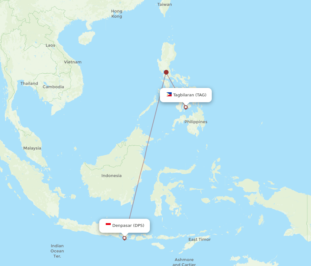 TAG-DPS flight routes