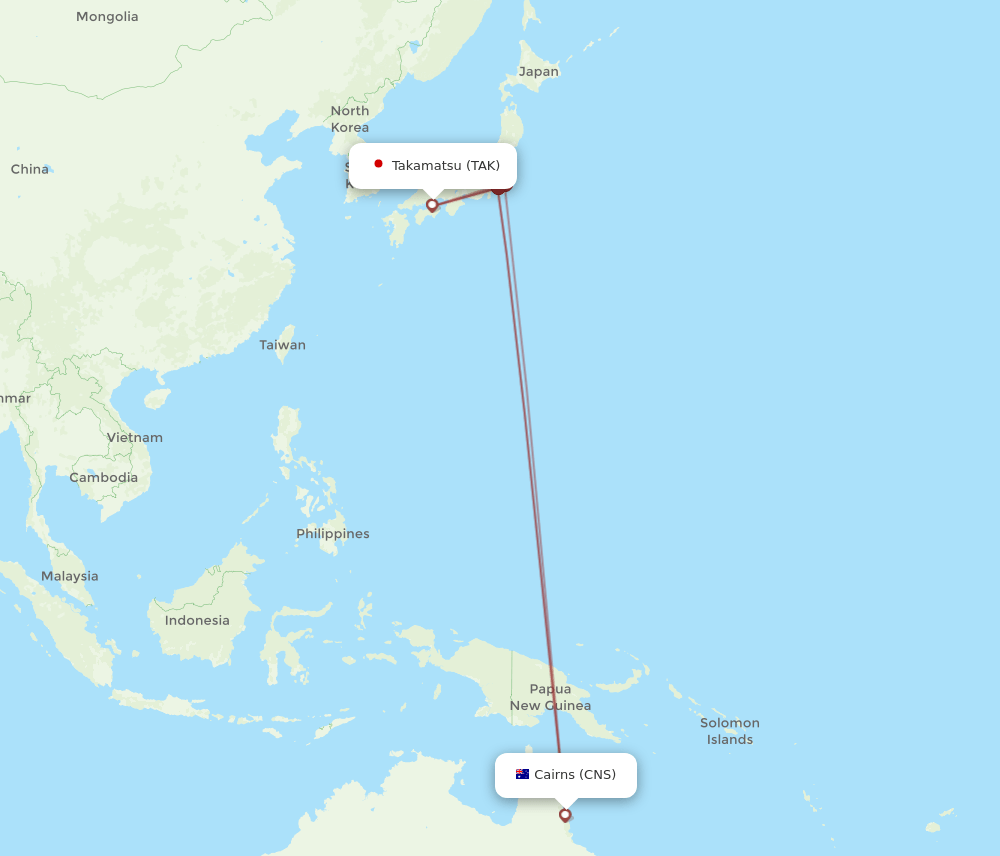 TAK-CNS flight routes