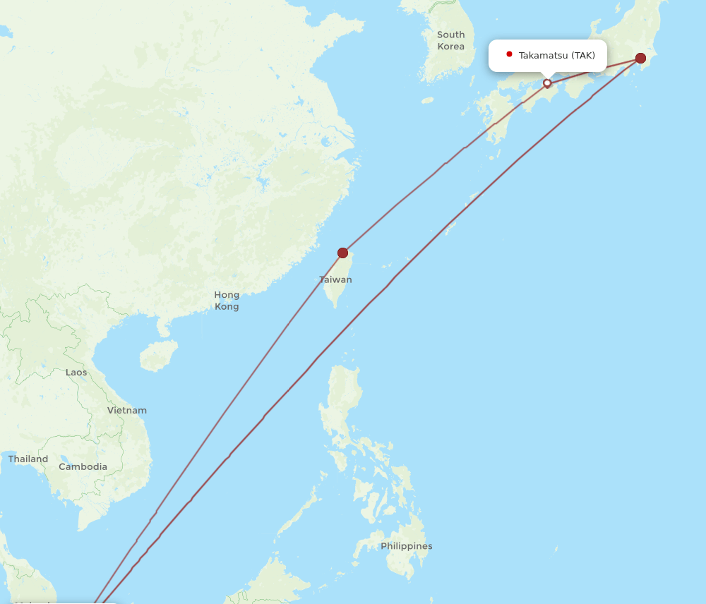 TAK-SIN flight routes