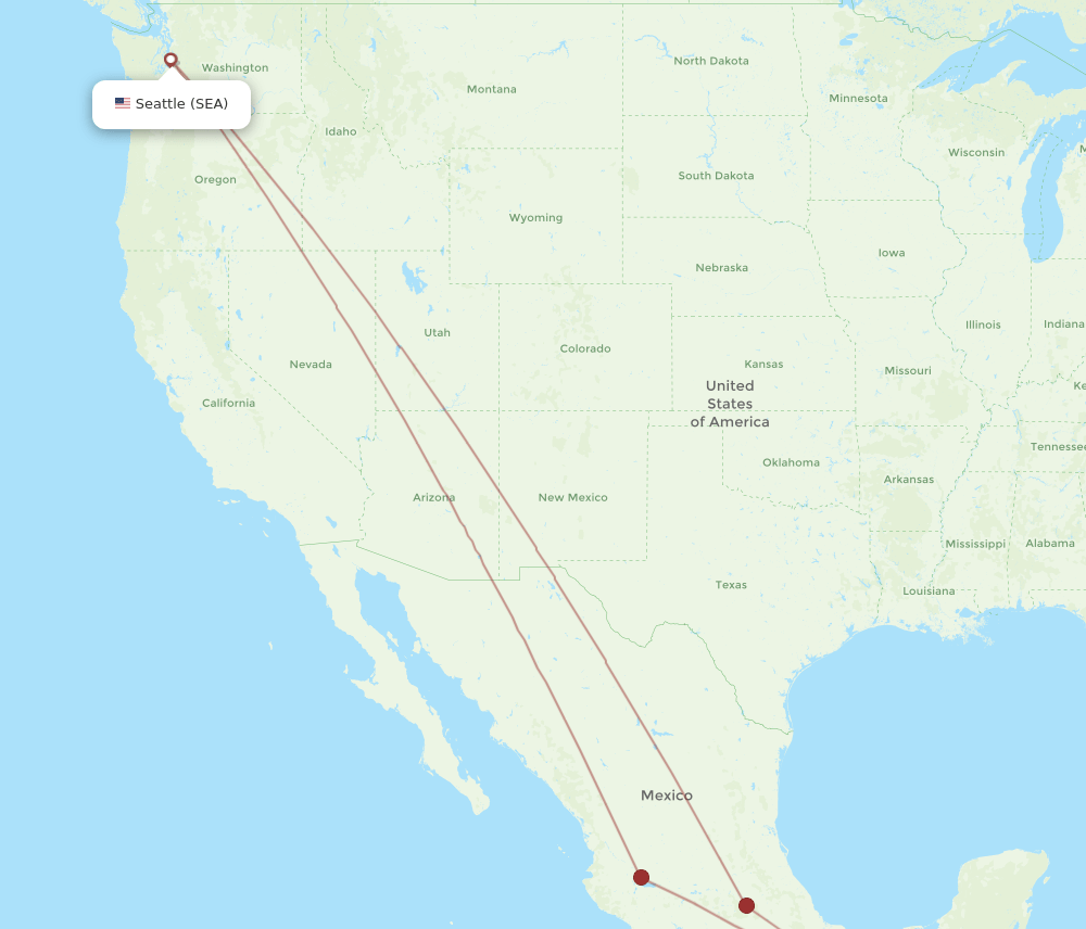 TAP-SEA flight routes