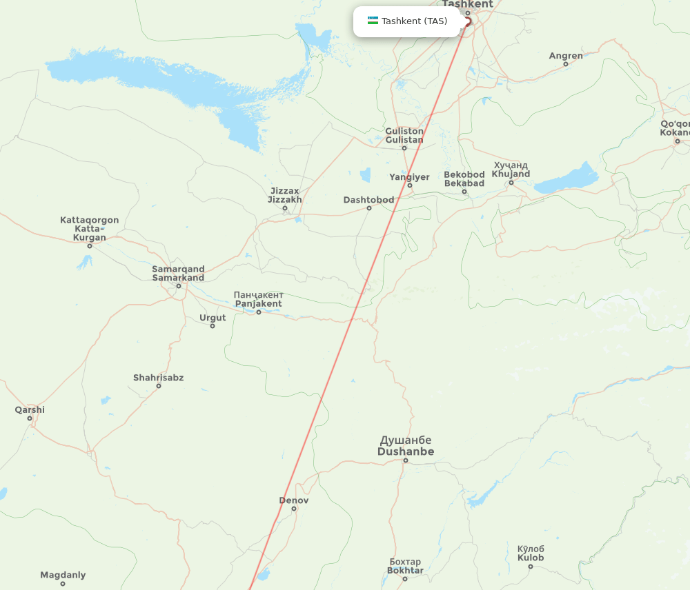 TAS-TMJ flight routes