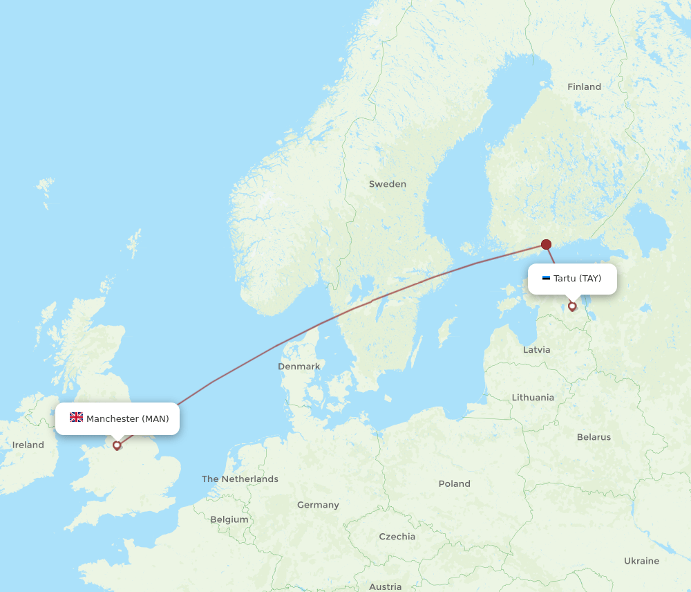 TAY-MAN flight routes