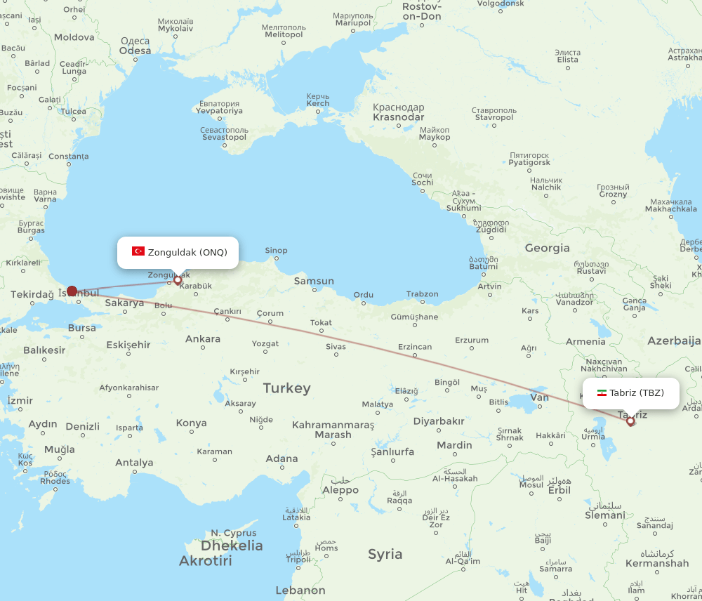 TBZ-ONQ flight routes