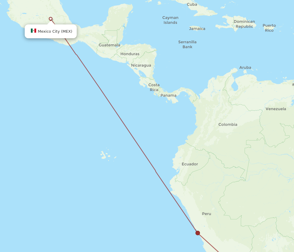 TCQ-MEX flight routes