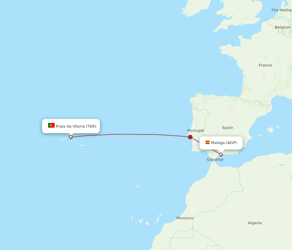 TER-AGP flight routes