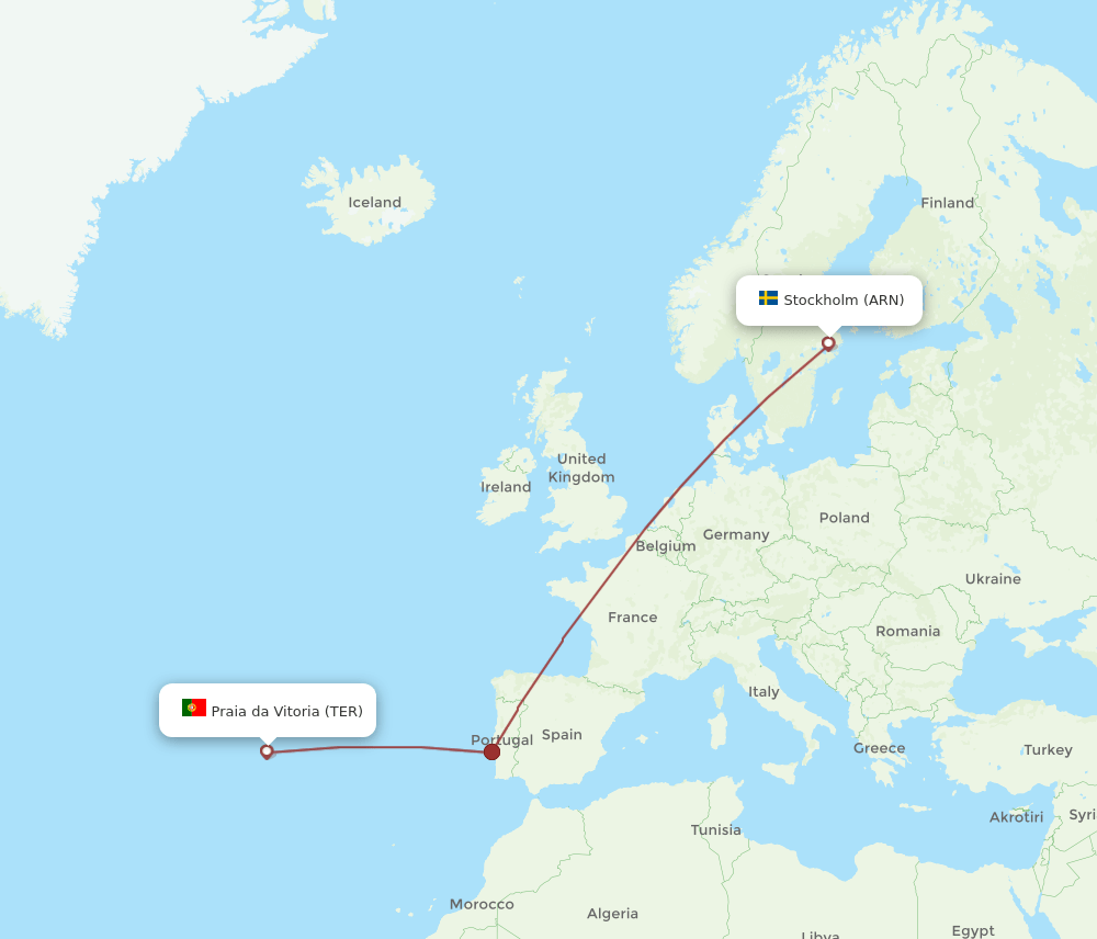 TER-ARN flight routes