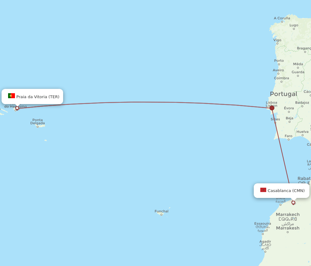 TER-CMN flight routes