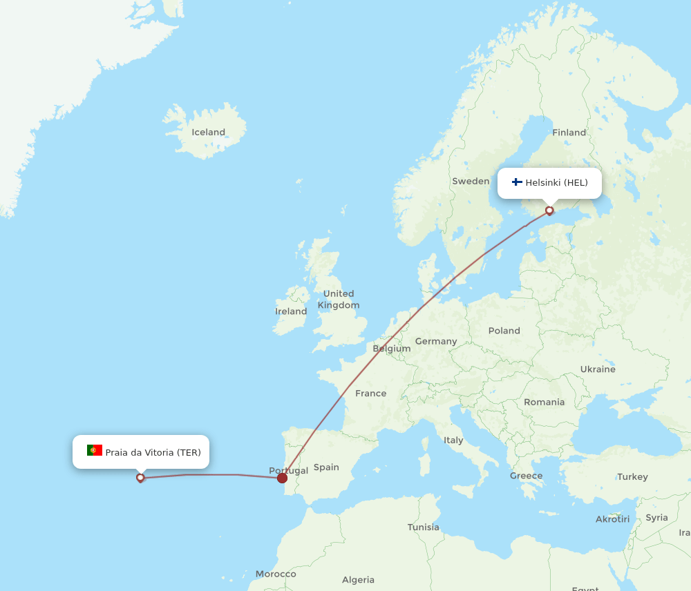 TER-HEL flight routes