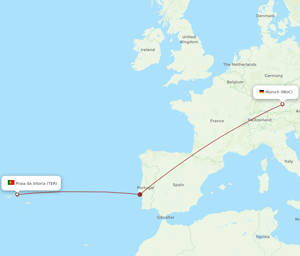 TER-MUC flight routes