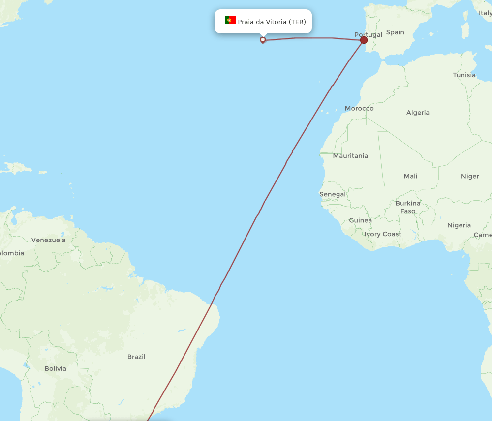 TER-POA flight routes