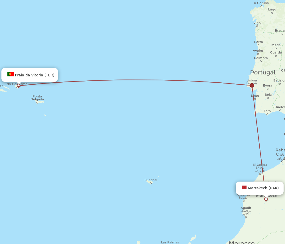 TER-RAK flight routes