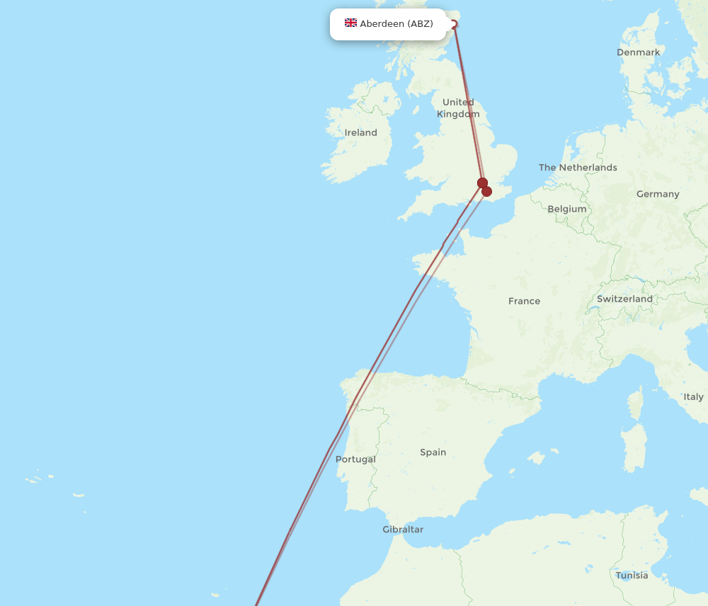 TFS-ABZ flight routes