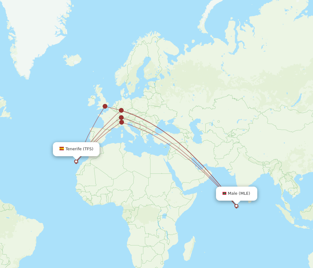 TFS-MLE flight routes