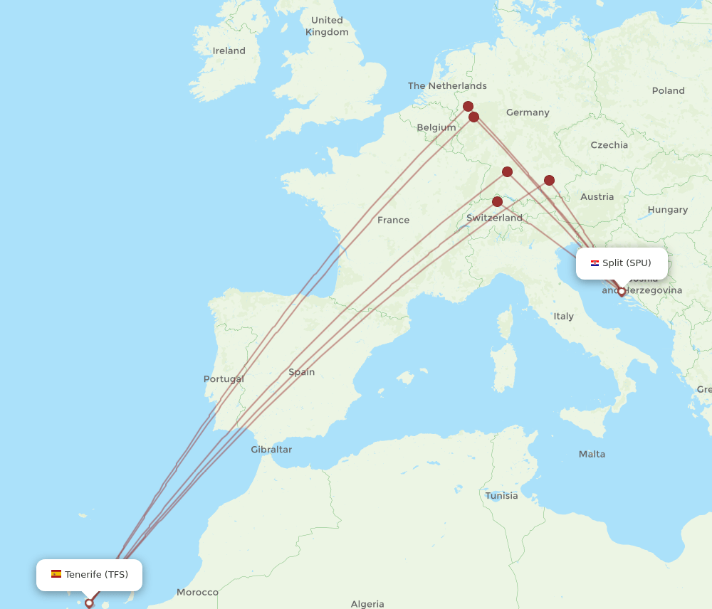 TFS-SPU flight routes