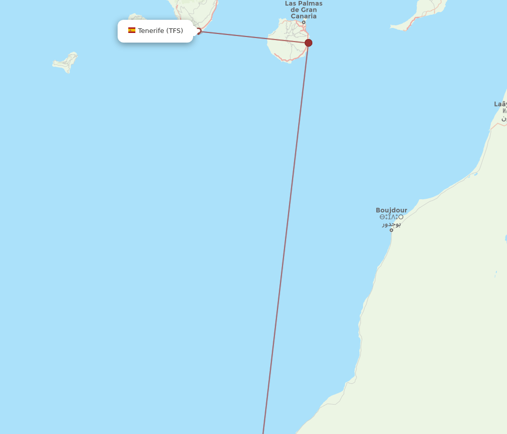 TFS-VIL flight routes