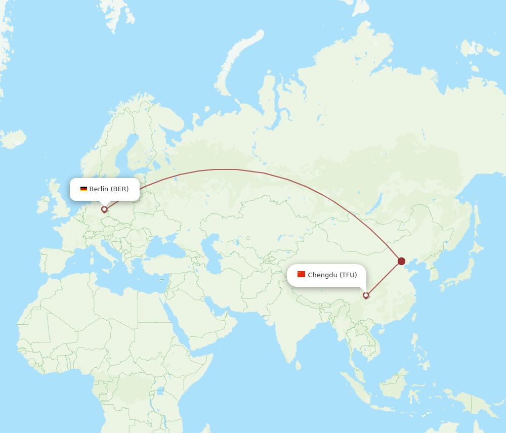 TFU-BER flight routes