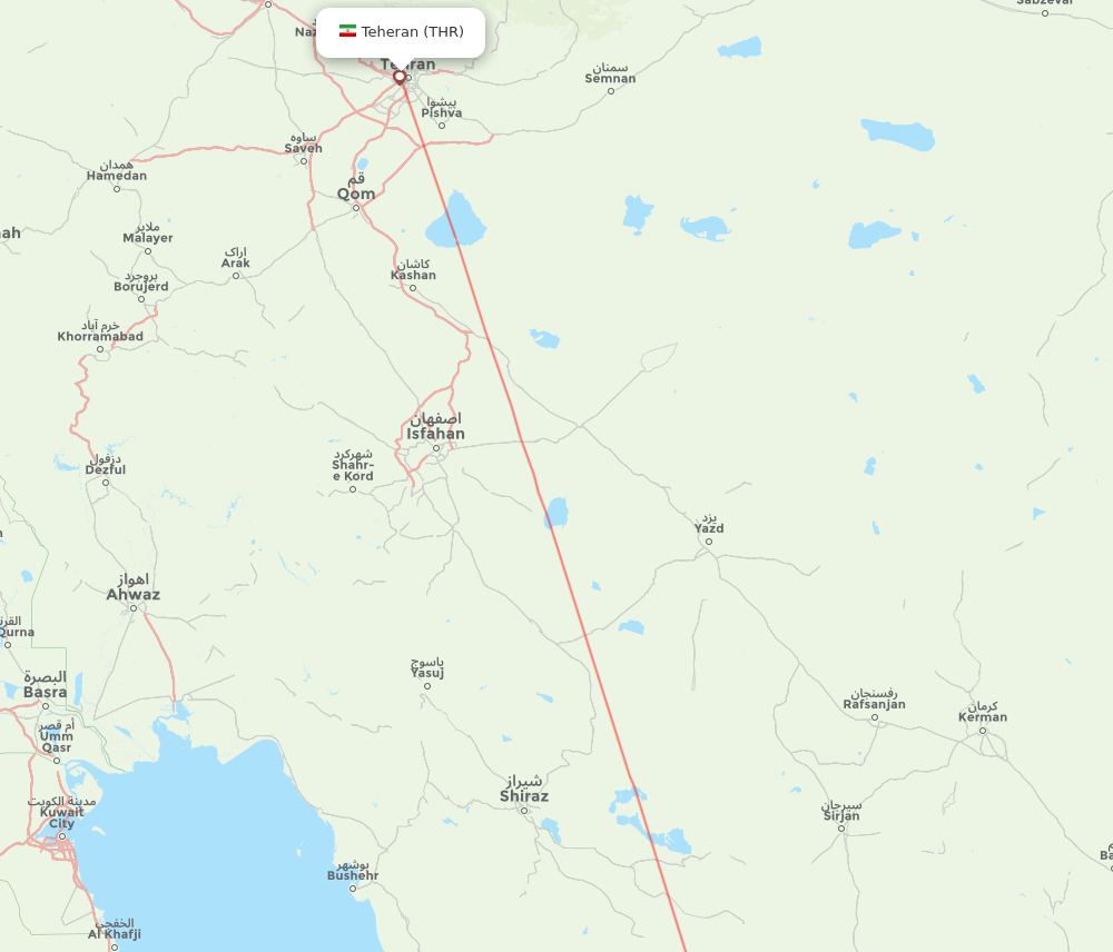 THR to LRR flights and routes map