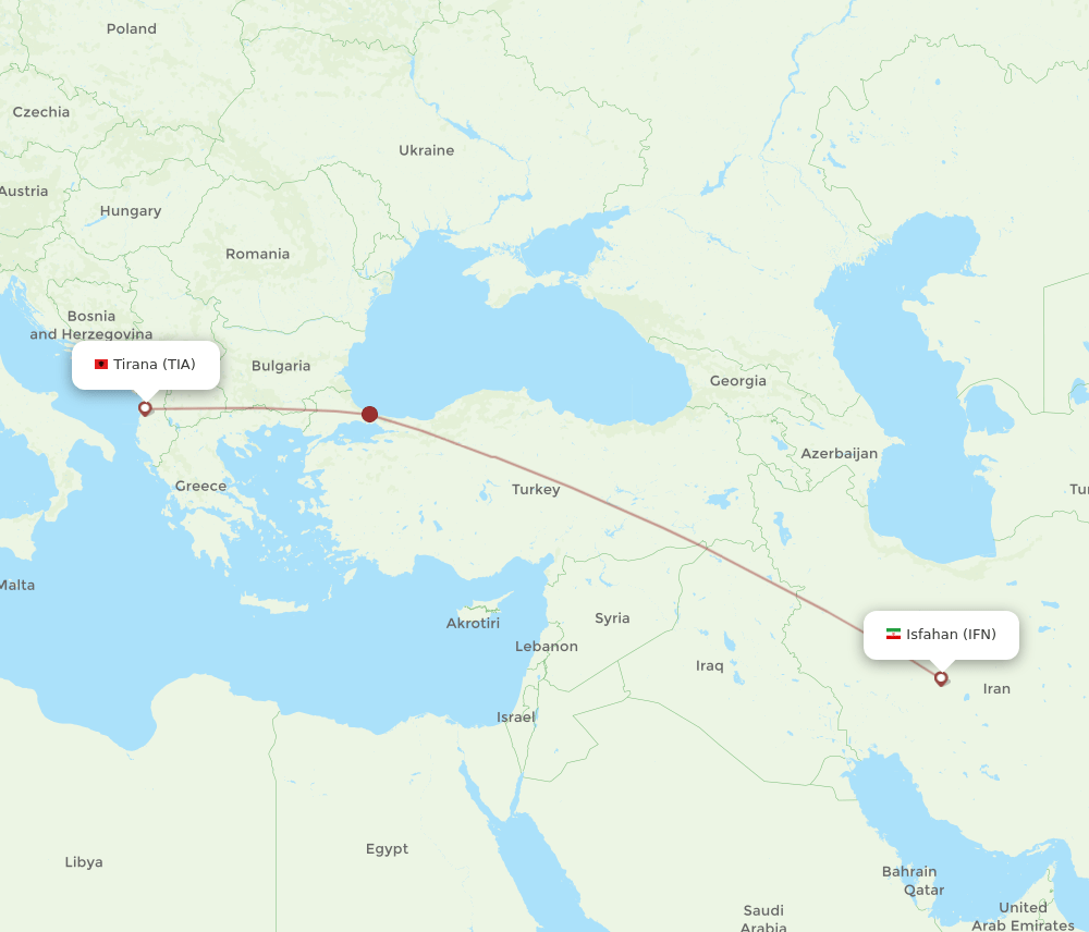 TIA-IFN flight routes