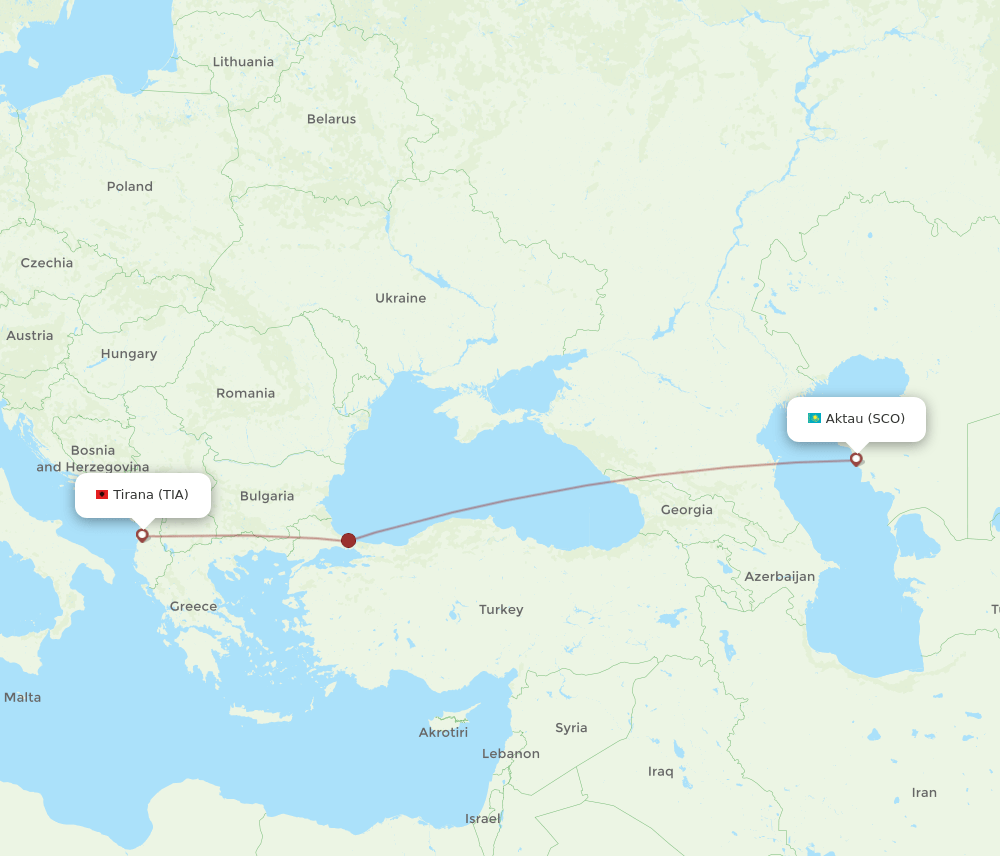 TIA-SCO flight routes