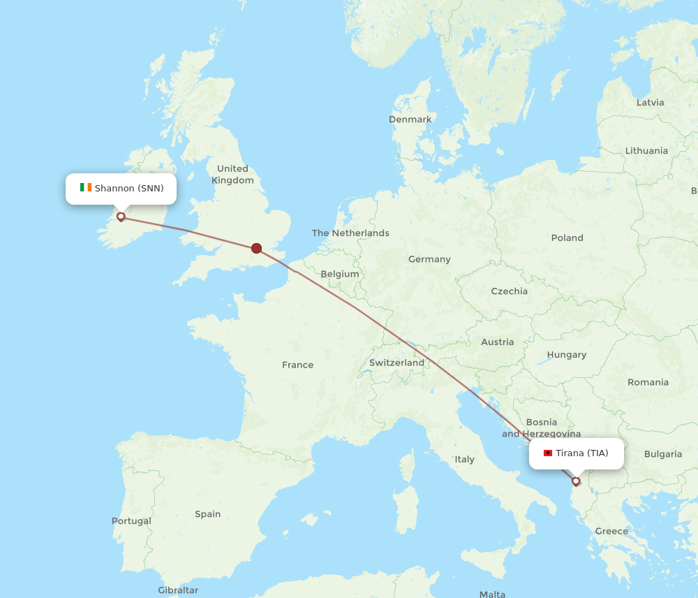 TIA-SNN flight routes