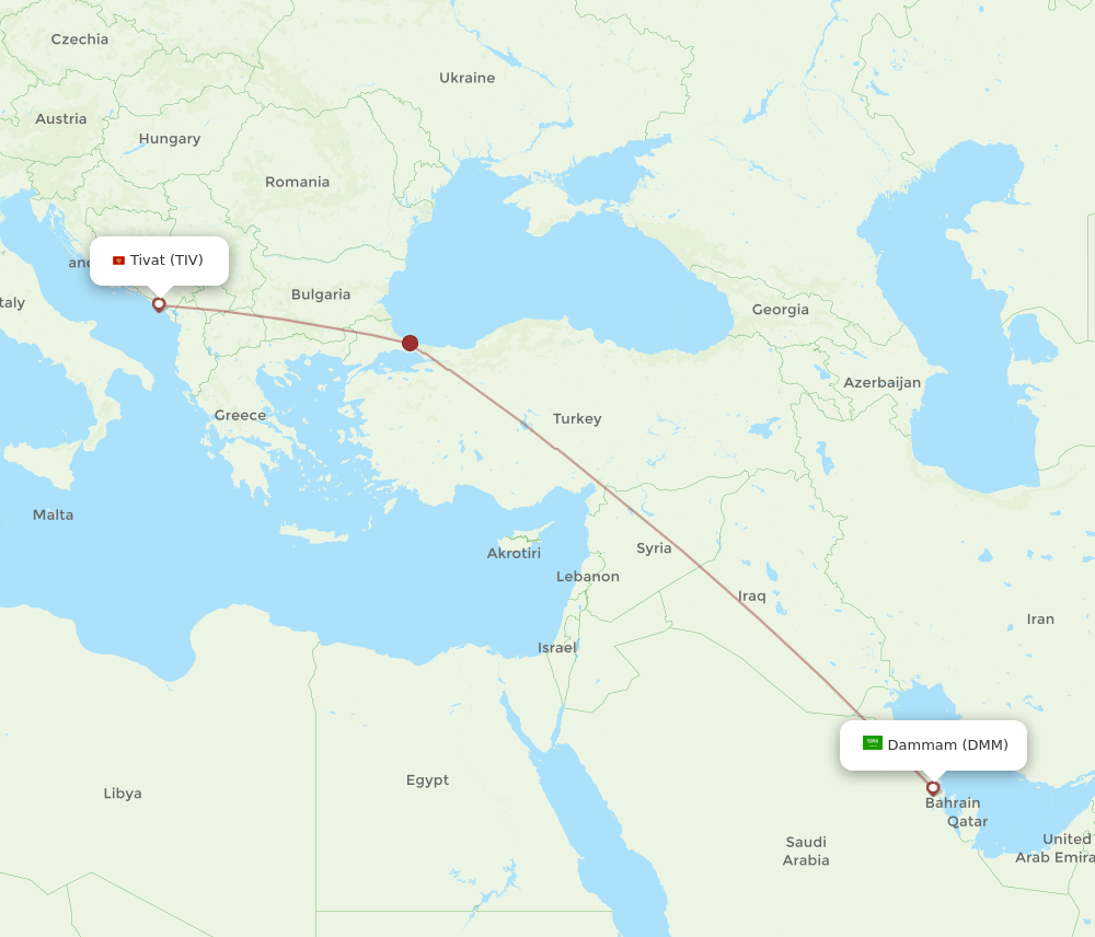 TIV-DMM flight routes