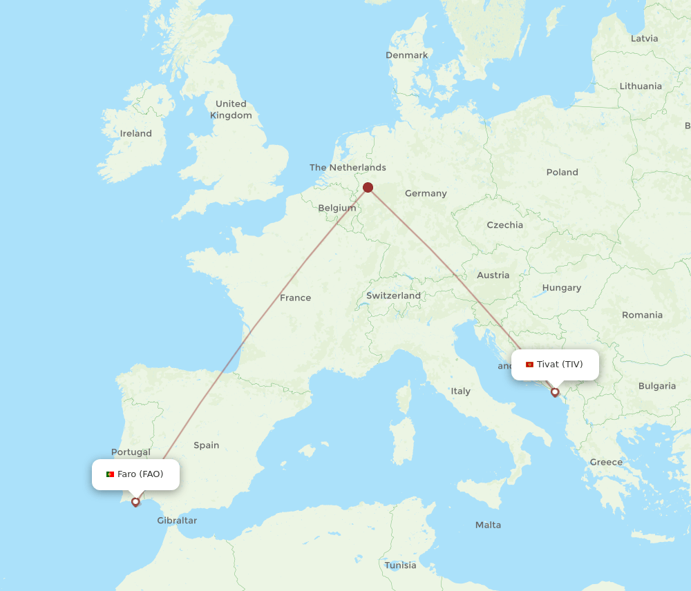 TIV-FAO flight routes