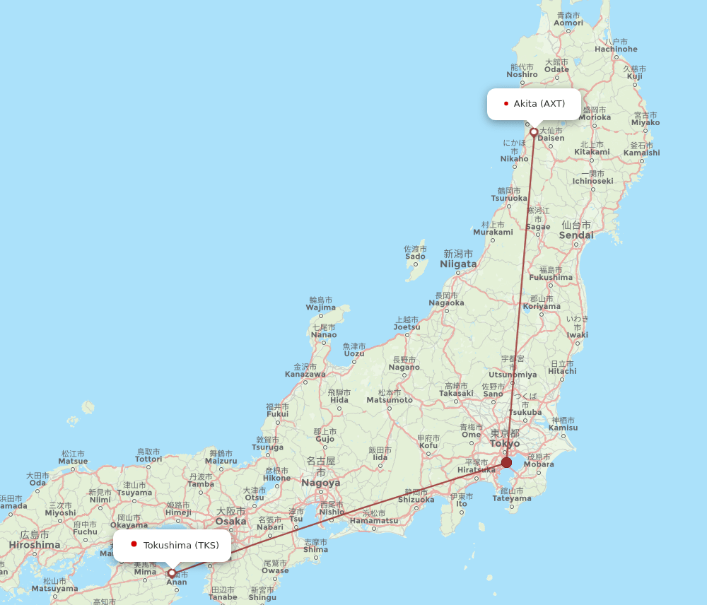 TKS-AXT flight routes