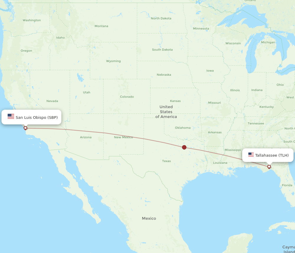 TLH-SBP flight routes