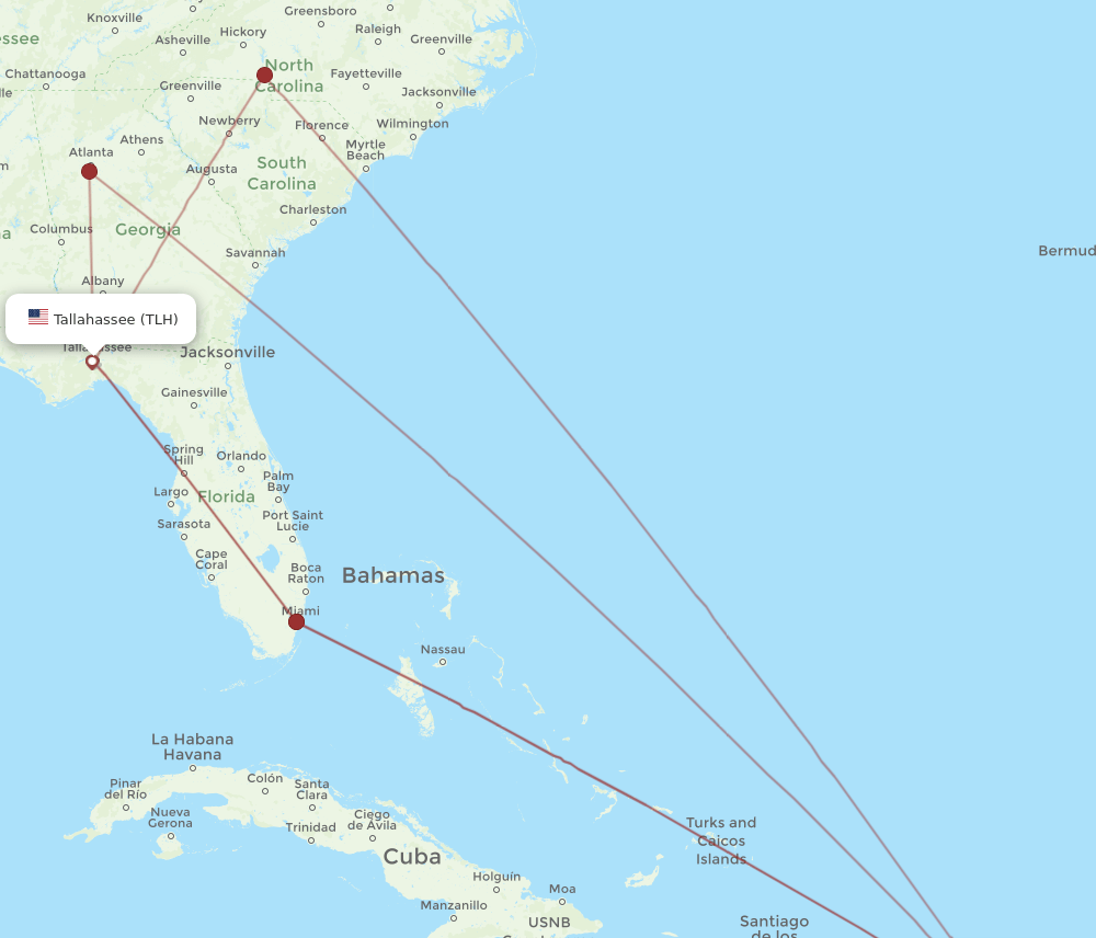 TLH-SJU flight routes