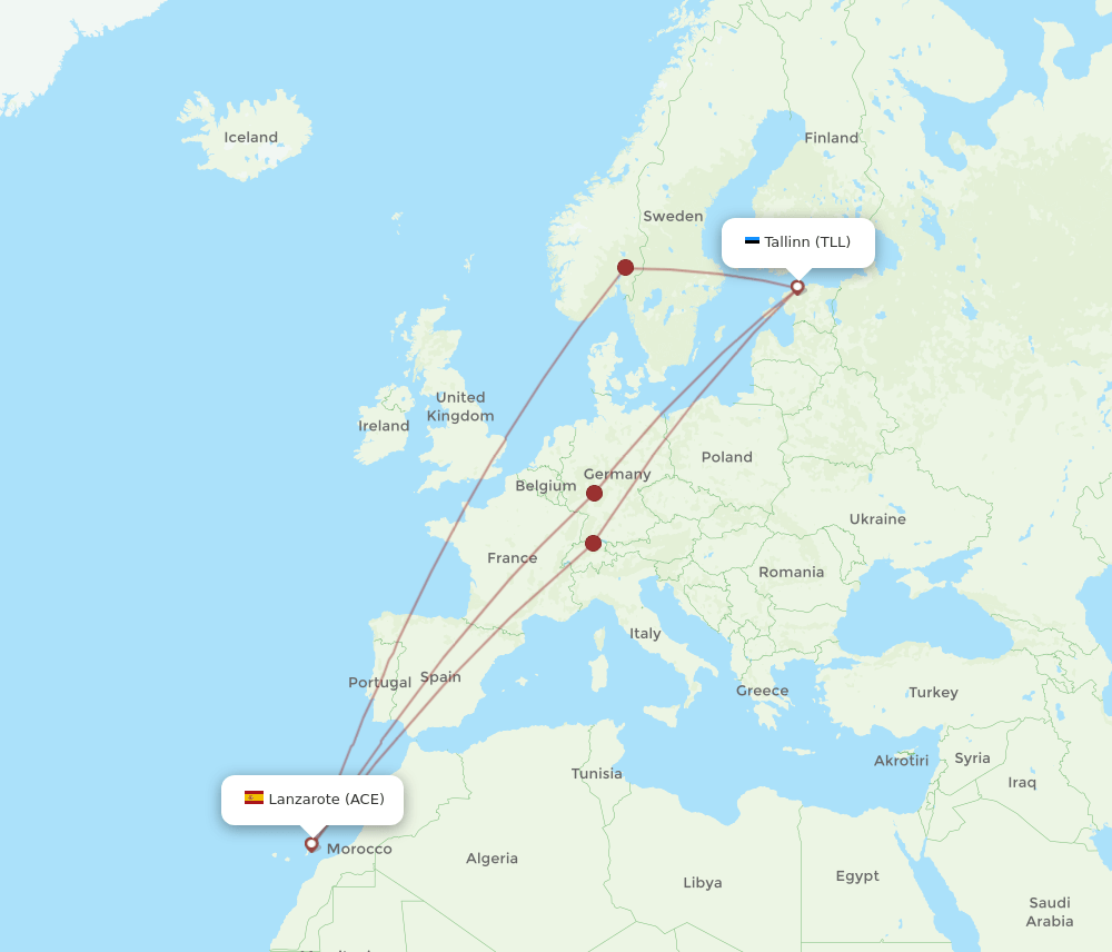 TLL-ACE flight routes