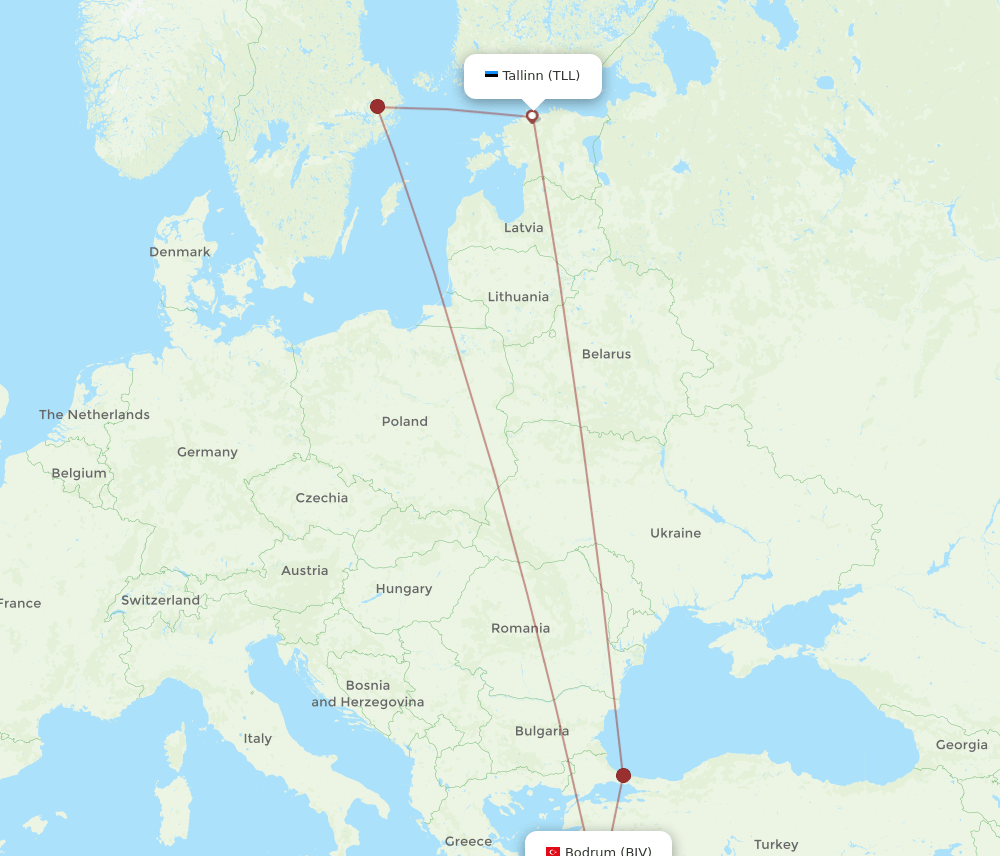 TLL-BJV flight routes