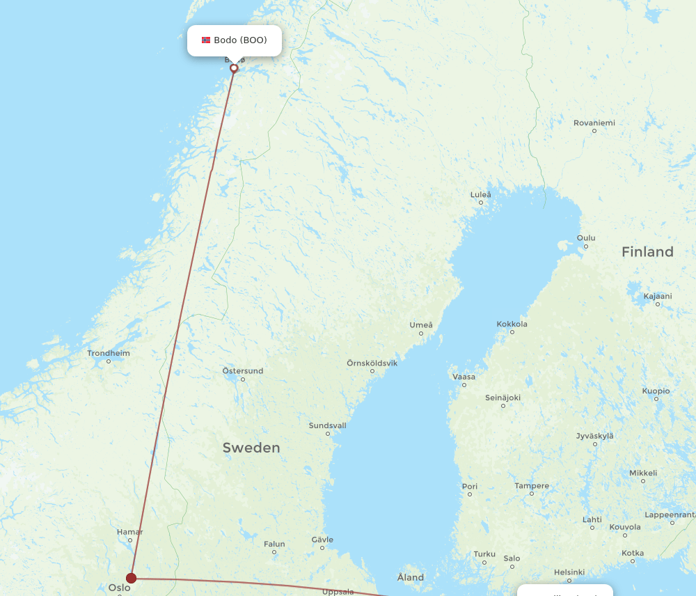 TLL-BOO flight routes