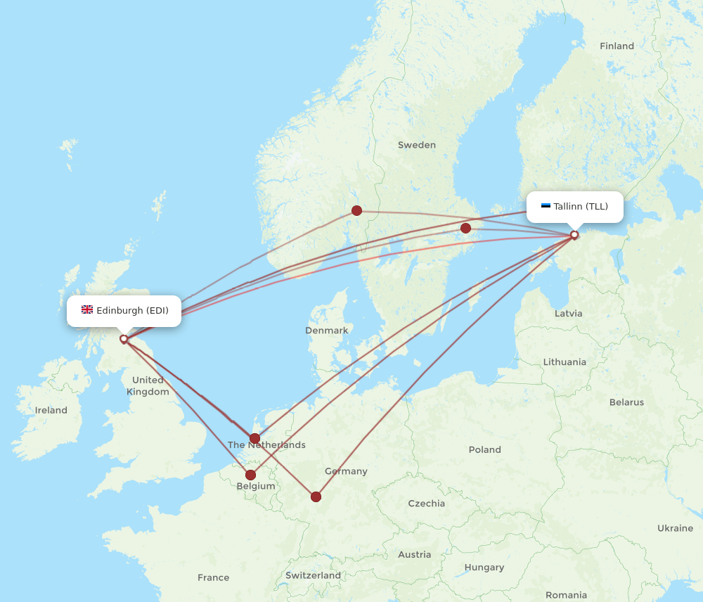 TLL-EDI flight routes