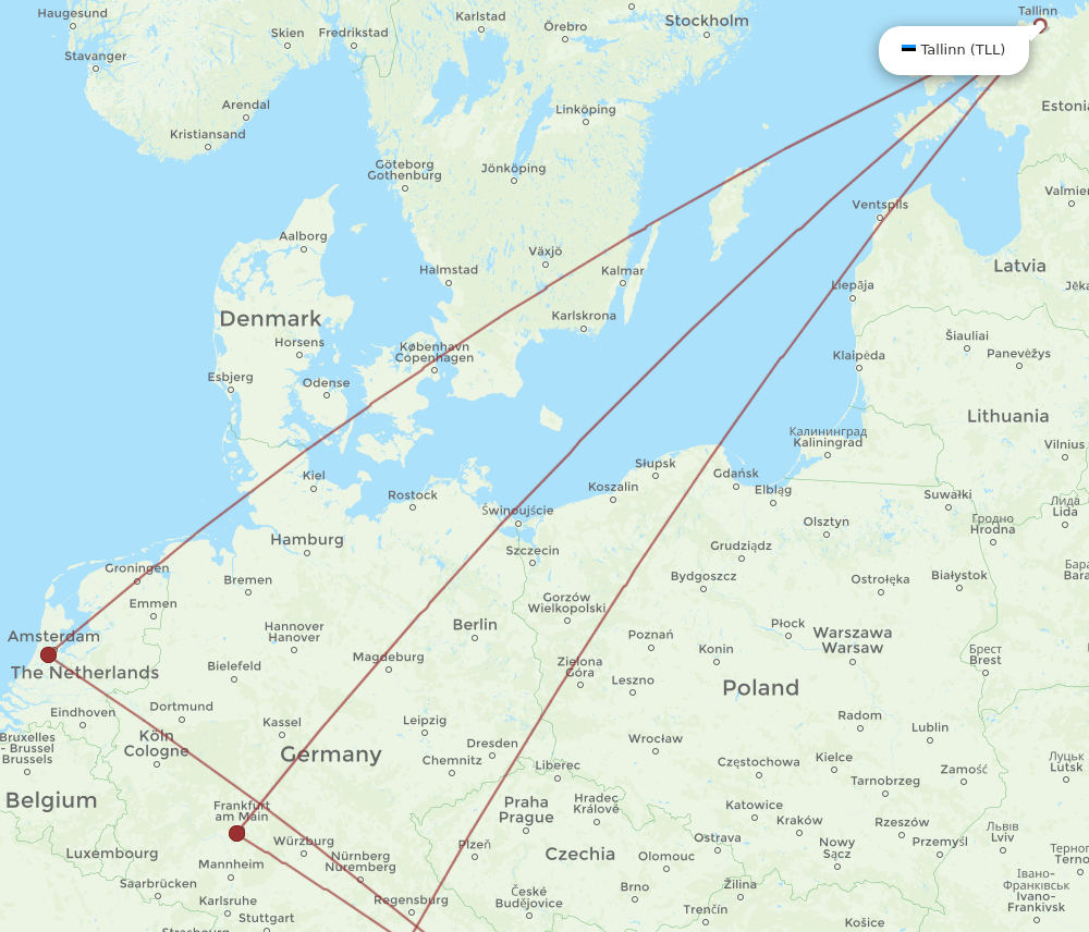 TLL-GRZ flight routes