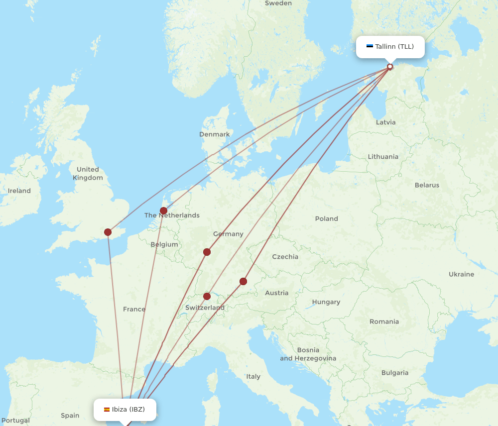 TLL-IBZ flight routes