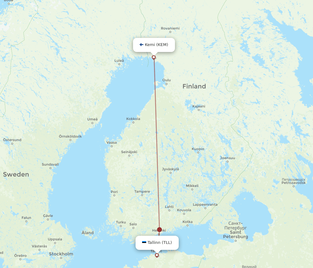 TLL-KEM flight routes