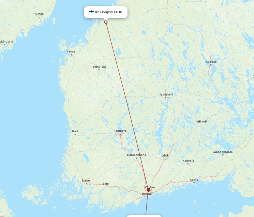 TLL-KOK flight routes