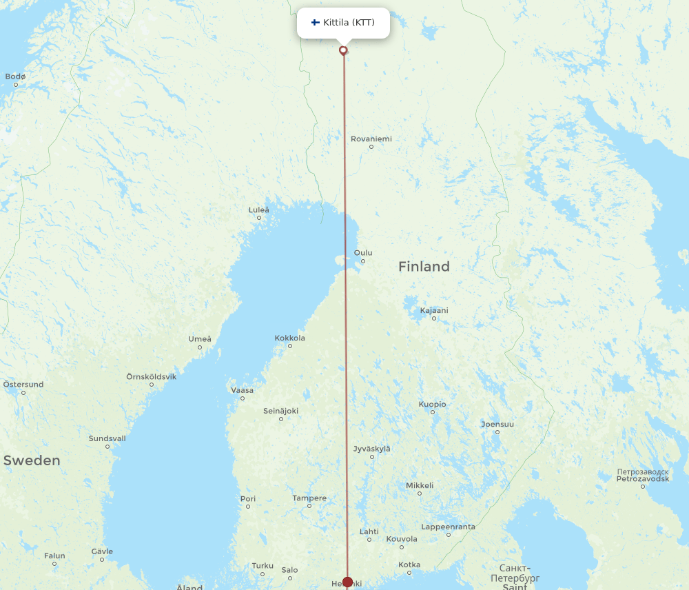 TLL-KTT flight routes
