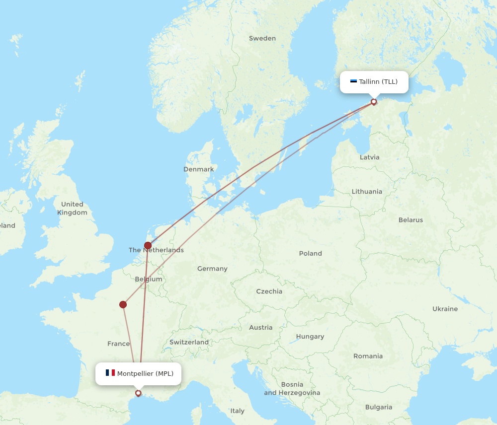TLL-MPL flight routes